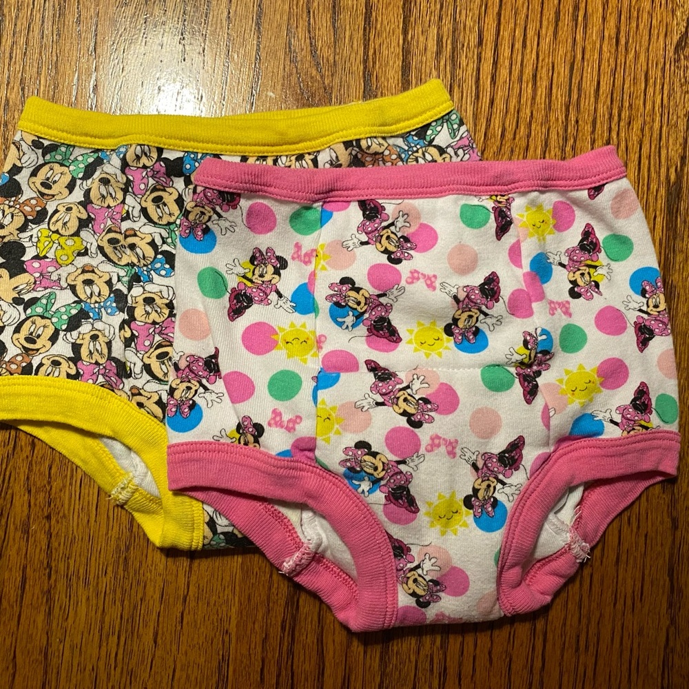 3T Minnie Mouse toddler training underwear